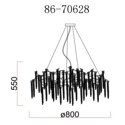Подвесная люстра  86-70628