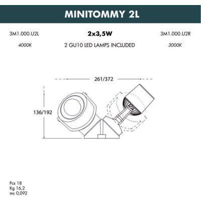 Архитектурная подсветка Minitommy 3M1.000.000.LXU2L