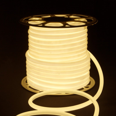 Гибкий неон LS 003 220V 9,6 IP67 Гибкий неон 220V 9,6W 144Led 2835 IP67 круглый дневной белый, 50 м